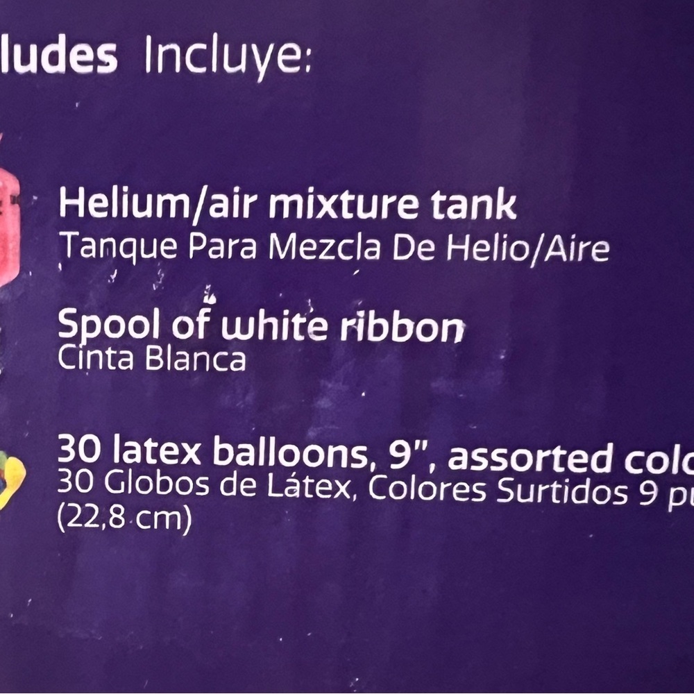 30 Colorful Balloon Time Helium Tank - Picture 9 of 9
